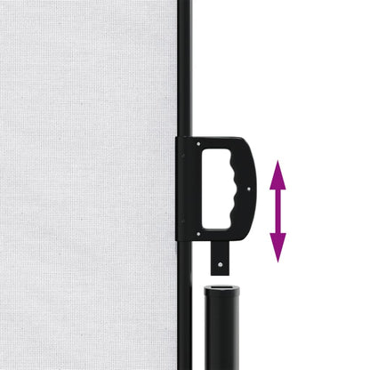 vidaXL Retractable Side Awning White 200x1000 cm