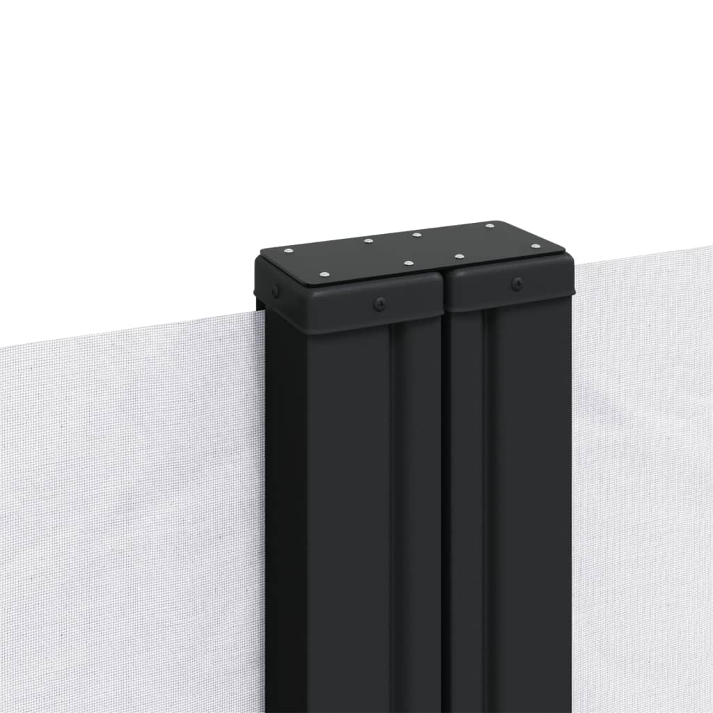 vidaXL Retractable Side Awning White 200x1000 cm