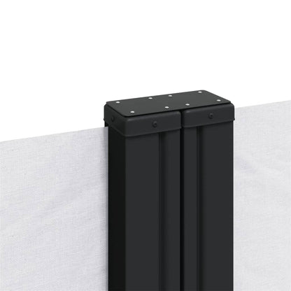 vidaXL Retractable Side Awning White 200x1000 cm