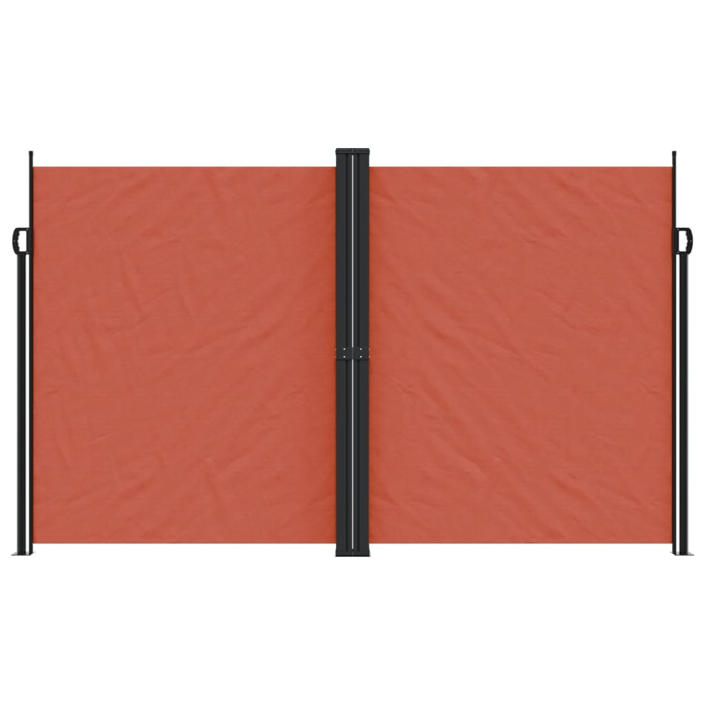 vidaXL Retractable Side Awning Terracotta 200x1000 cm