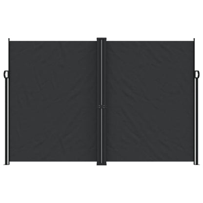 vidaXL Retractable Side Awning Black 220x1000 cm
