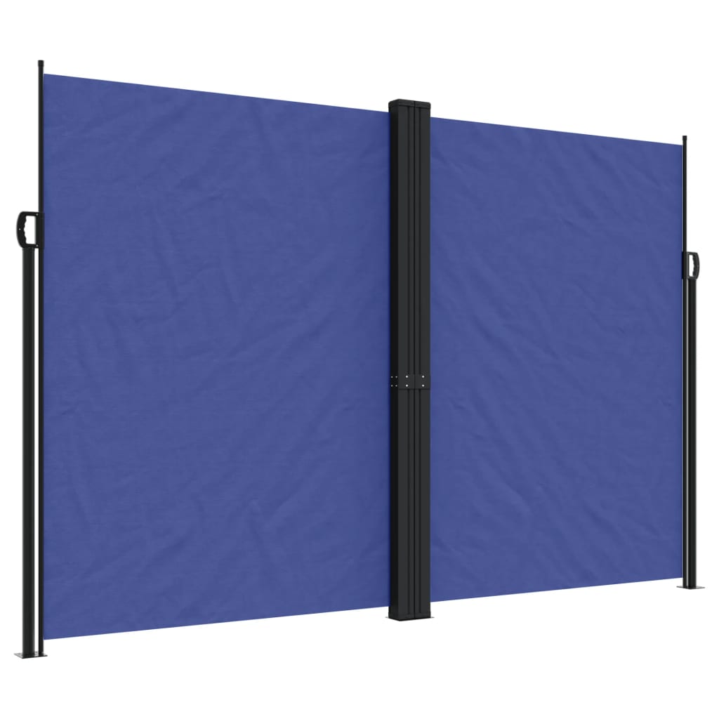 vidaXL Retractable Side Awning Blue 220x1000 cm