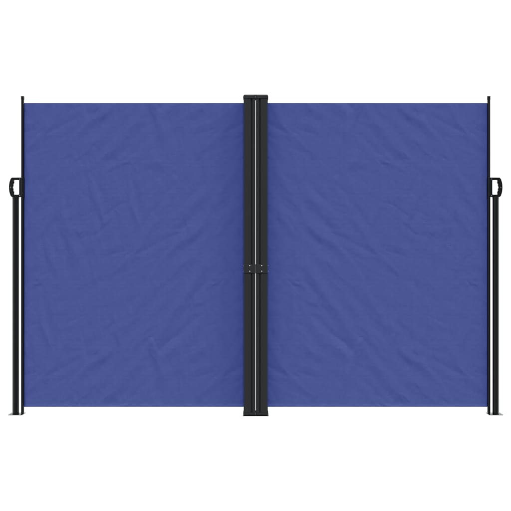 vidaXL Retractable Side Awning Blue 220x1000 cm