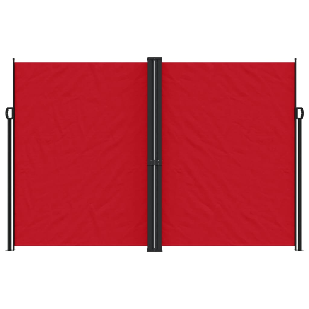 vidaXL Retractable Side Awning Red 220x1000 cm