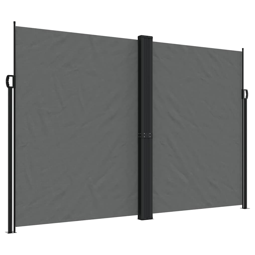vidaXL Retractable Side Awning Anthracite 220x1000 cm