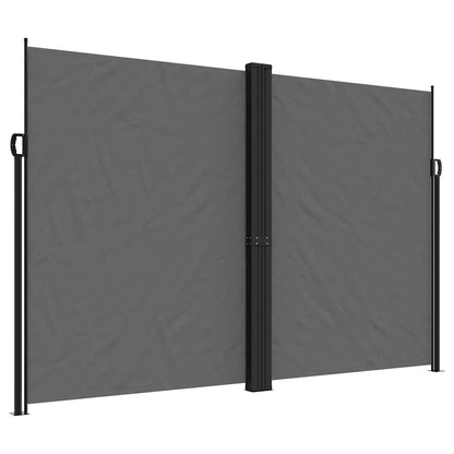 vidaXL Retractable Side Awning Anthracite 220x1000 cm