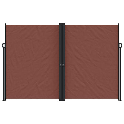 vidaXL Retractable Side Awning Brown 220x1000 cm