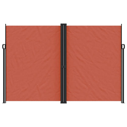 vidaXL Retractable Side Awning Terracotta 220x1000 cm