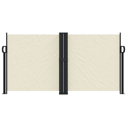 vidaXL Retractable Side Awning Cream 120x1200 cm