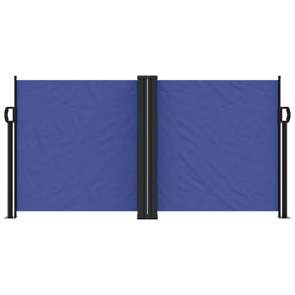 vidaXL Retractable Side Awning Blue 120x1200 cm