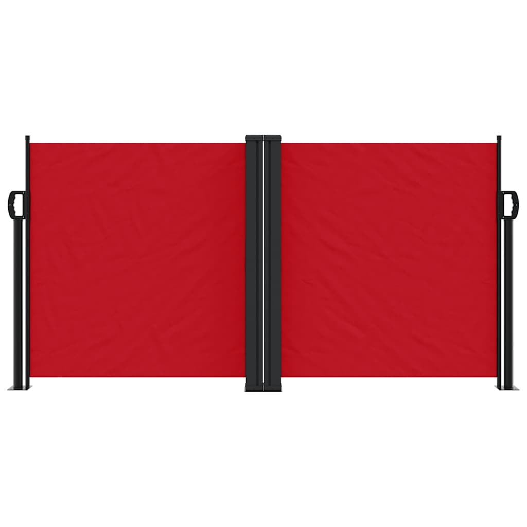 vidaXL Retractable Side Awning Red 120x1200 cm