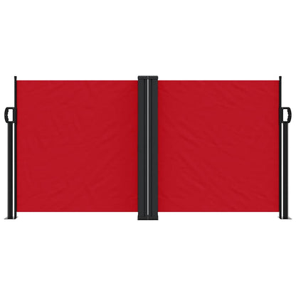vidaXL Retractable Side Awning Red 120x1200 cm