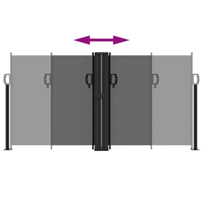 vidaXL Retractable Side Awning Anthracite 120x1200 cm