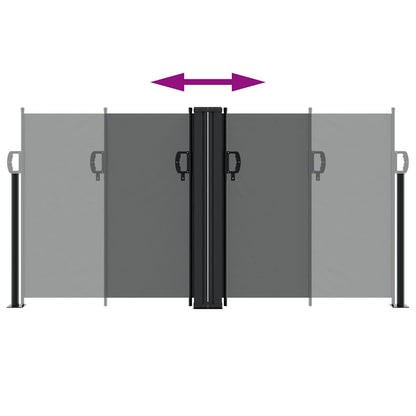 vidaXL Retractable Side Awning Anthracite 120x1200 cm