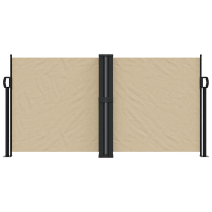vidaXL Retractable Side Awning Beige 120x1200 cm