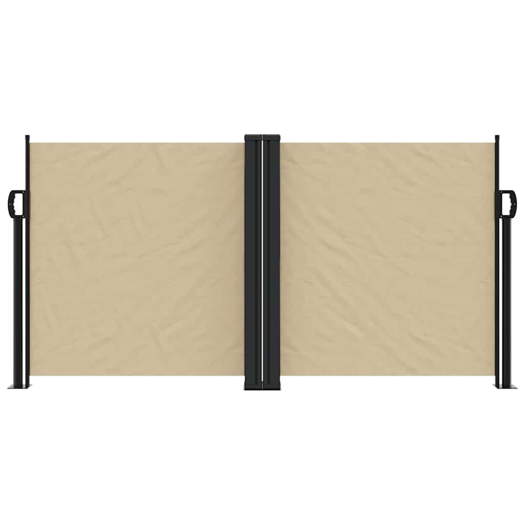 vidaXL Retractable Side Awning Beige 120x1200 cm