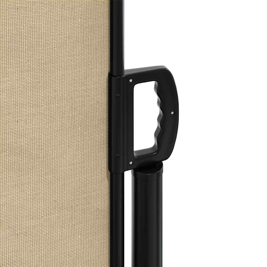 vidaXL Retractable Side Awning Beige 120x1200 cm