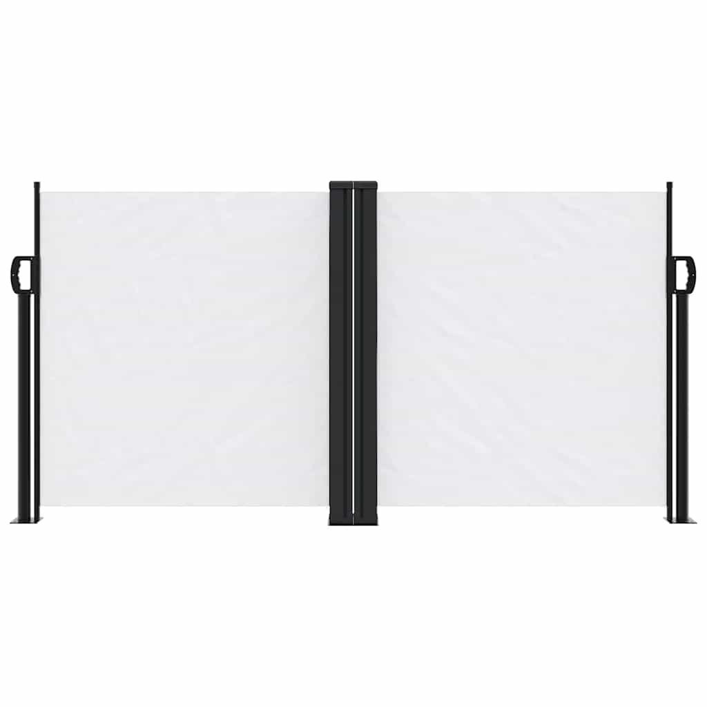 vidaXL Retractable Side Awning White 120x1200 cm