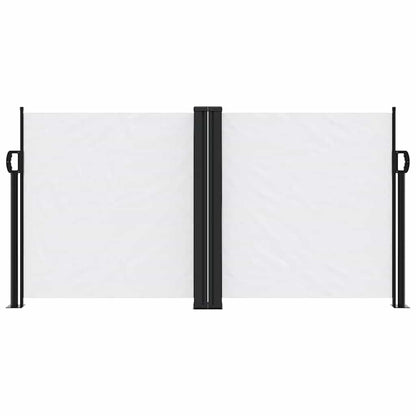 vidaXL Retractable Side Awning White 120x1200 cm