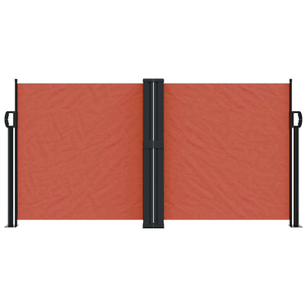vidaXL Retractable Side Awning Terracotta 120x1200 cm