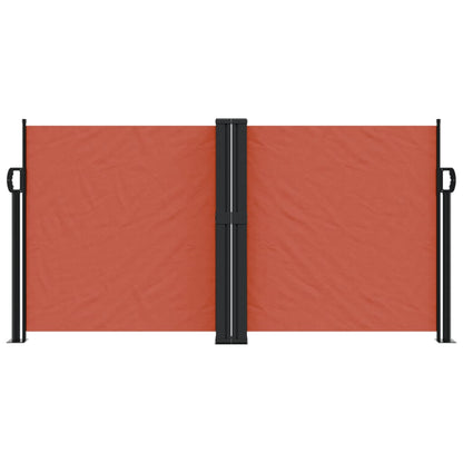 vidaXL Retractable Side Awning Terracotta 120x1200 cm