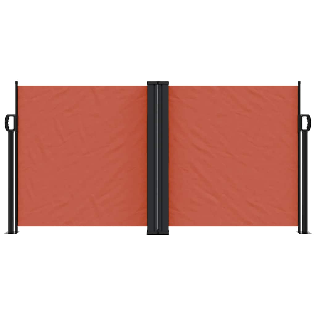 vidaXL Retractable Side Awning Terracotta 120x1200 cm