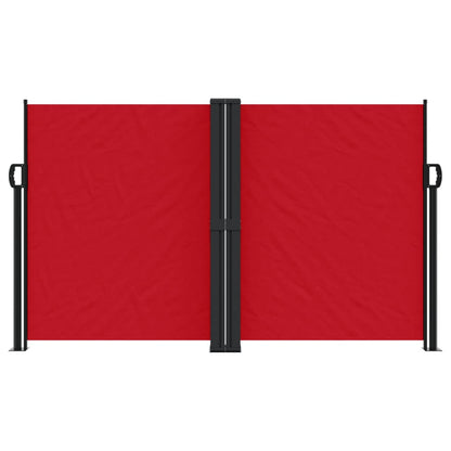 vidaXL Retractable Side Awning Red 140x1200 cm