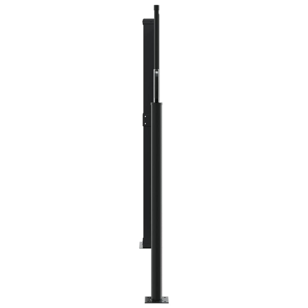 vidaXL Retractable Side Awning Brown 140x1200 cm