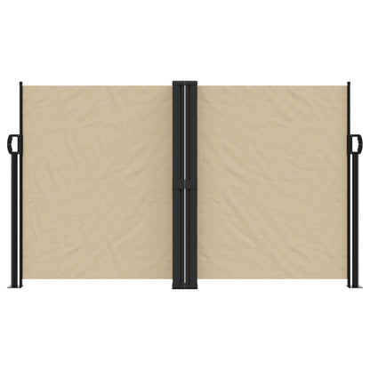 vidaXL Retractable Side Awning Beige 140x1200 cm