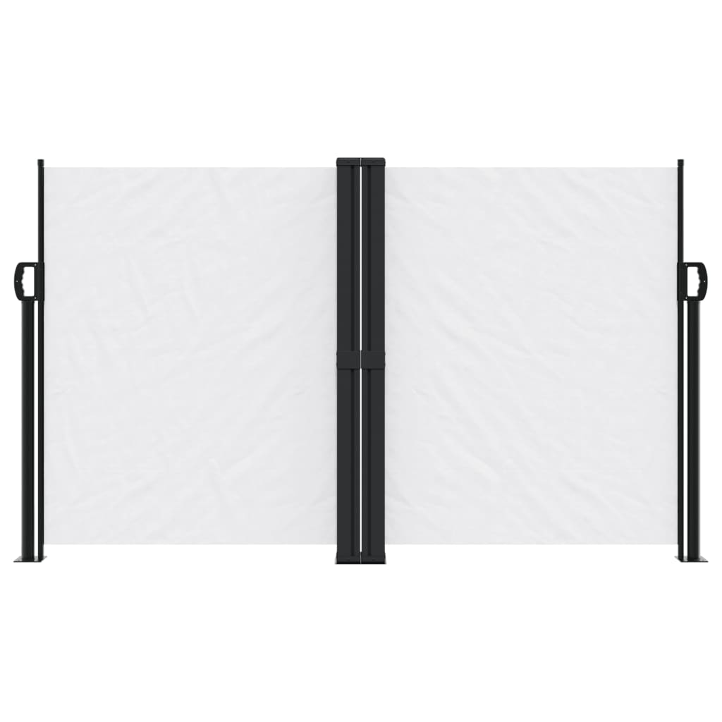 vidaXL Retractable Side Awning White 140x1200 cm