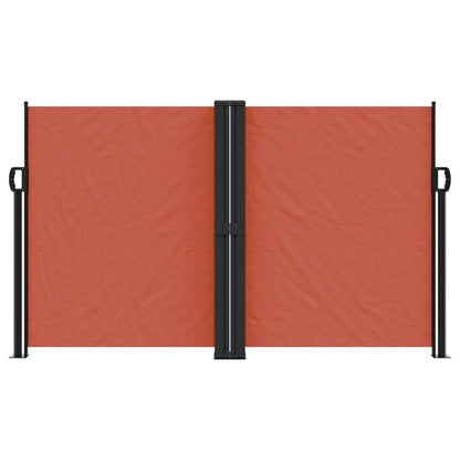 vidaXL Retractable Side Awning Terracotta 140x1200 cm