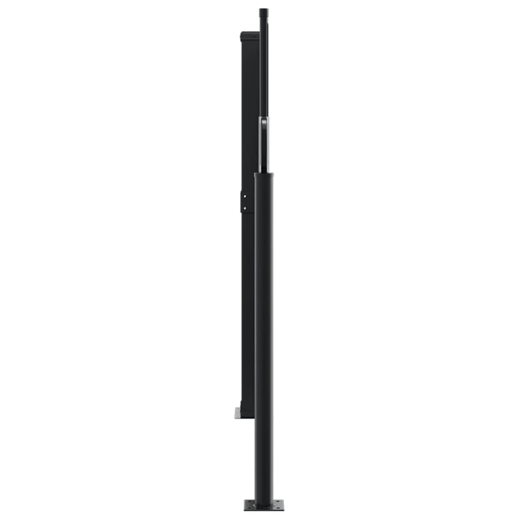 vidaXL Retractable Side Awning Taupe 140x1200 cm