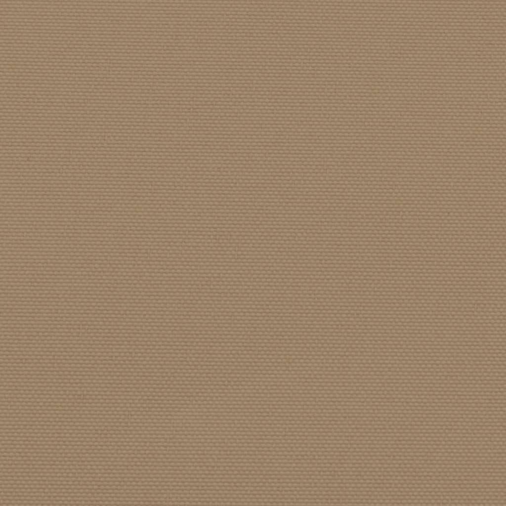 vidaXL Retractable Side Awning Taupe 140x1200 cm