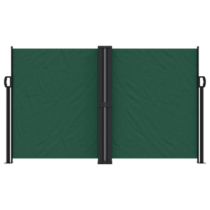 vidaXL Retractable Side Awning Dark Green 140x1200 cm