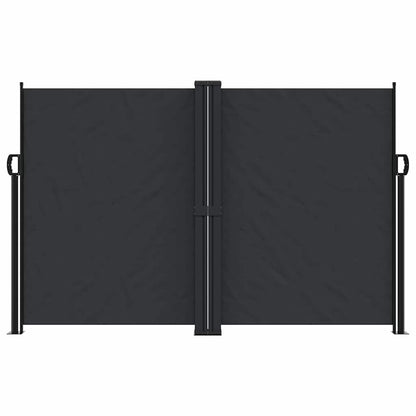 vidaXL Retractable Side Awning Black 160x1200 cm