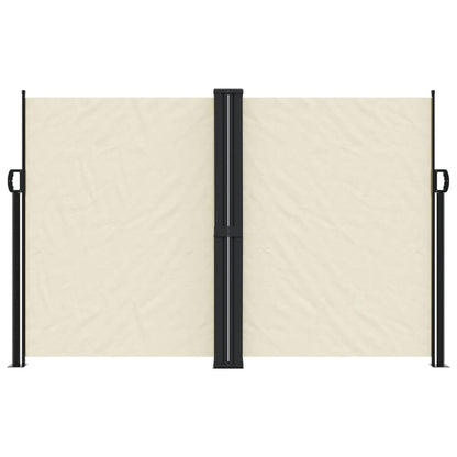 vidaXL Retractable Side Awning Cream 160x1200 cm
