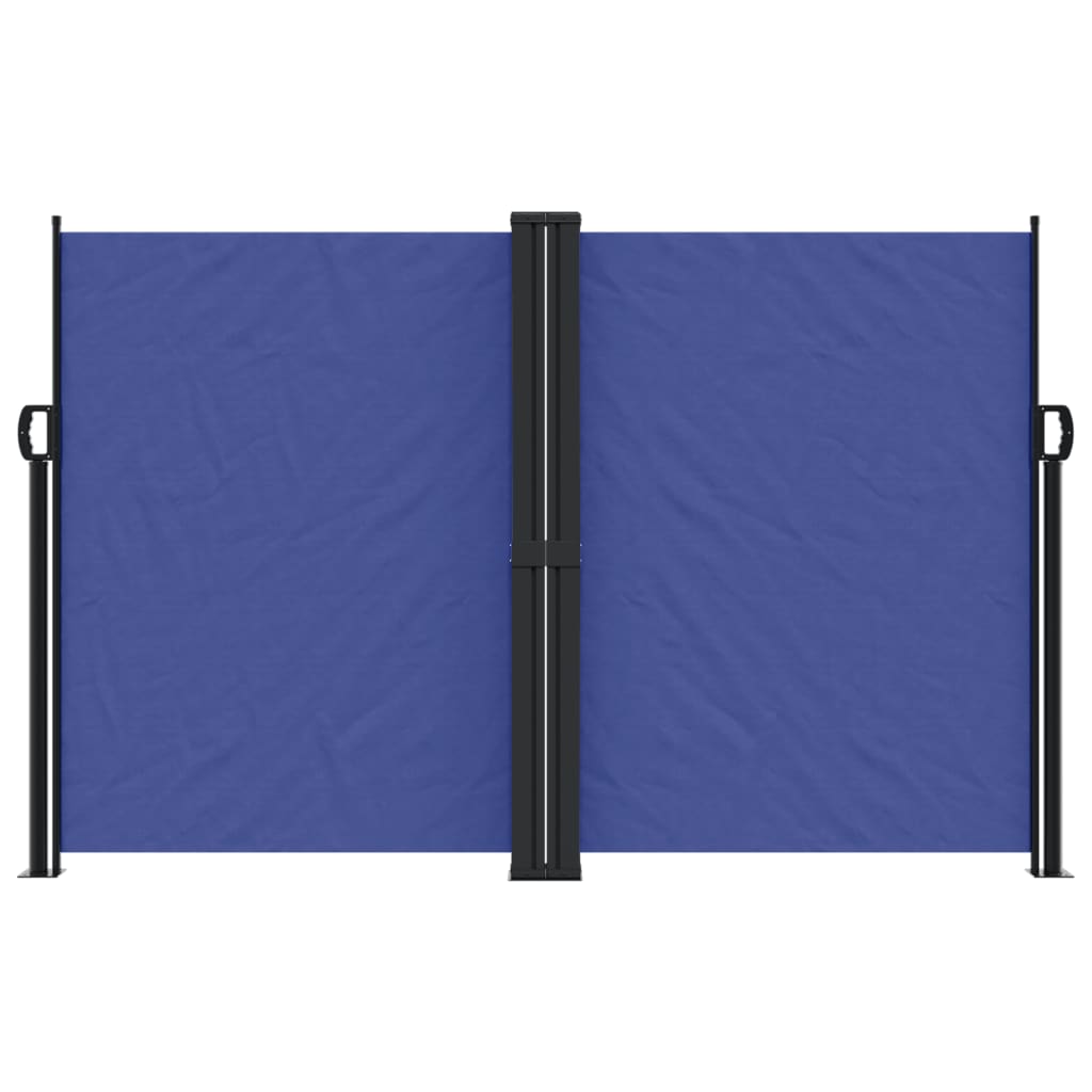 vidaXL Retractable Side Awning Blue 160x1200 cm