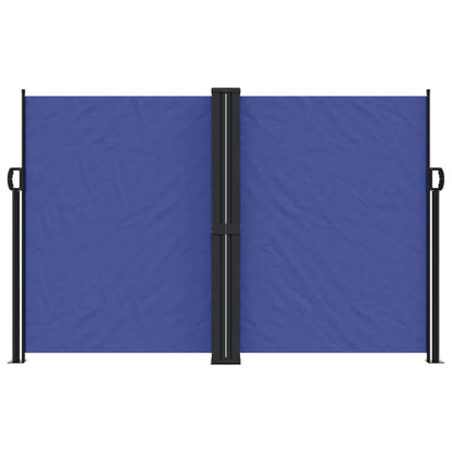 vidaXL Retractable Side Awning Blue 160x1200 cm