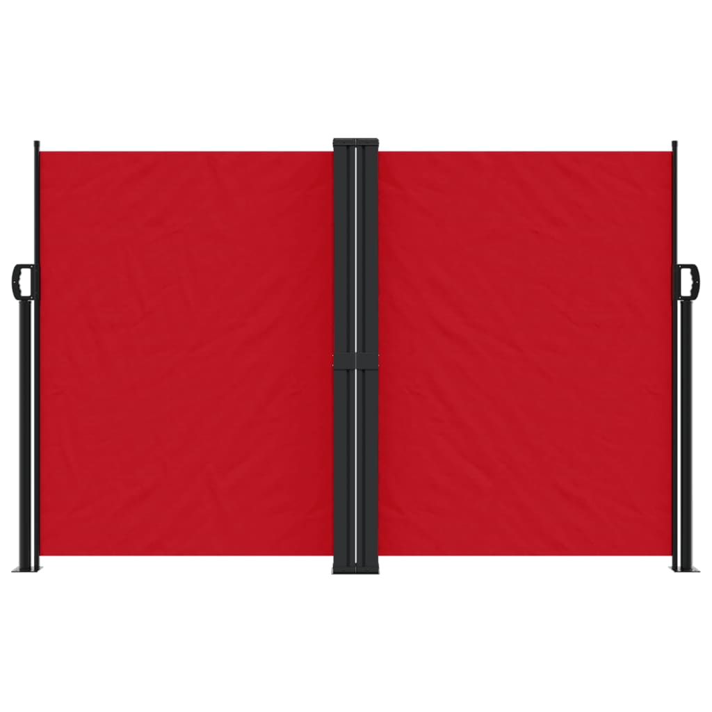 vidaXL Retractable Side Awning Red 160x1200 cm
