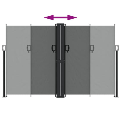 vidaXL Retractable Side Awning Anthracite 160x1200 cm