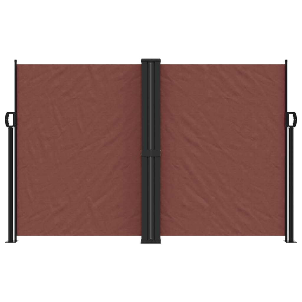 vidaXL Retractable Side Awning Brown 160x1200 cm