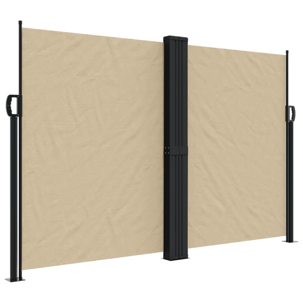 vidaXL Retractable Side Awning Beige 160x1200 cm