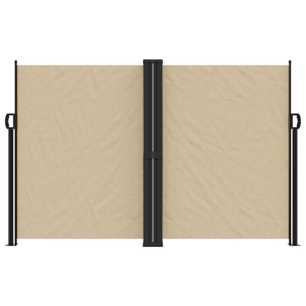 vidaXL Retractable Side Awning Beige 160x1200 cm