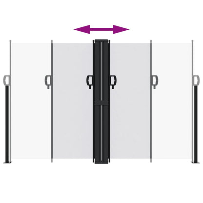vidaXL Retractable Side Awning White 160x1200 cm