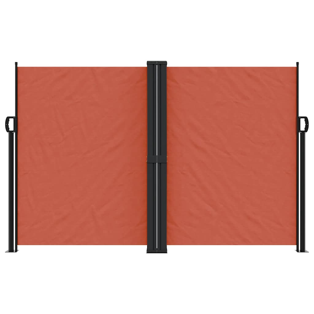 vidaXL Retractable Side Awning Terracotta 160x1200 cm