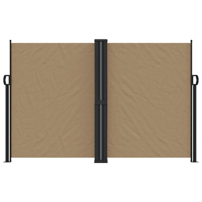 vidaXL Retractable Side Awning Taupe 160x1200 cm