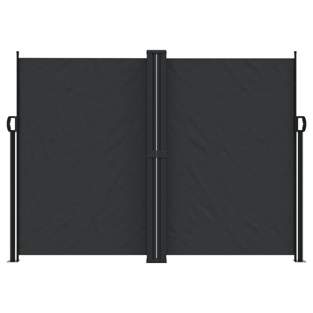 vidaXL Retractable Side Awning Black 180x1200 cm