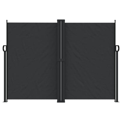 vidaXL Retractable Side Awning Black 180x1200 cm