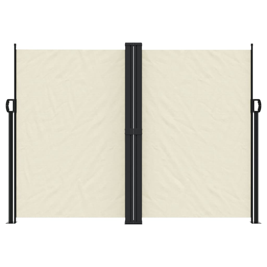 vidaXL Retractable Side Awning Cream 180x1200 cm