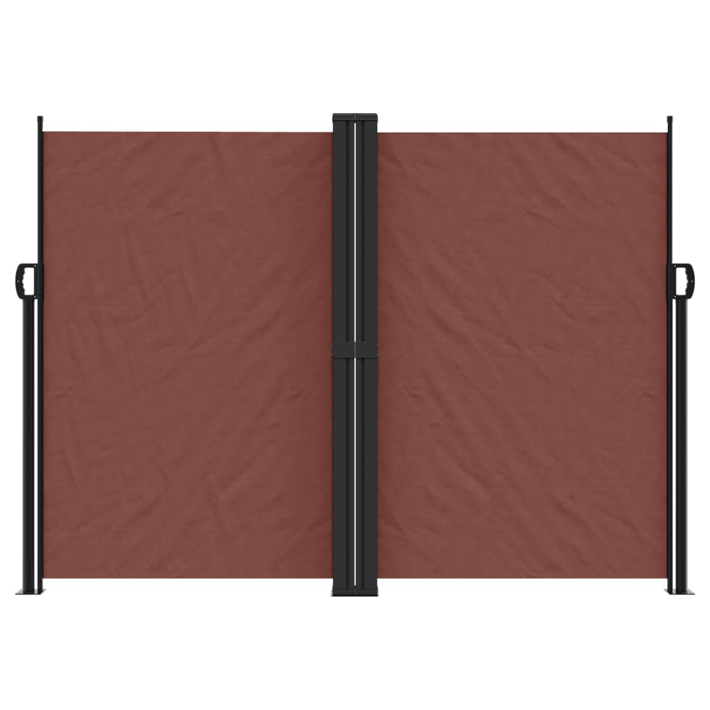 vidaXL Retractable Side Awning Brown 180x1200 cm